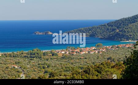 Photo de la belle mer à Thassos Banque D'Images