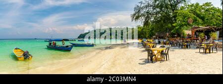 Îles de Redang, Malaisie; mai-2019; plage de sable blanc, île de Redang, Malaisie Banque D'Images