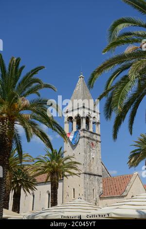 Église de Saint-Dominique dans la vieille ville de Trogir, Croatie. Banque D'Images