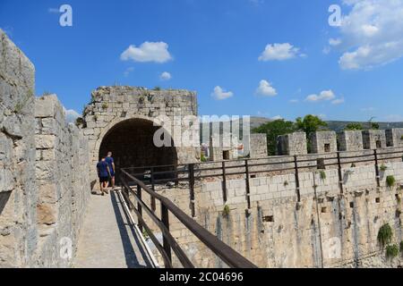 Tour de la forteresse de Kamerlengo à Trogir, Croatie. Banque D'Images