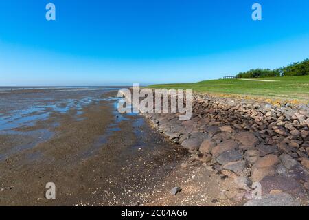 Île de Neuwerk, en mer du Nord, à 8 km du continent près de Cuxhaven, , Etat fédéral de Hambourg, Allemagne du Nord, Europe centrale, patrimoine mondial de l'UNESCO Banque D'Images