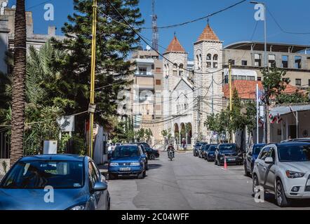 Église maronite Al Saydeh dans la banlieue de Sin el fil de Beyrouth, Liban Banque D'Images