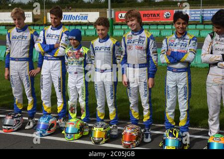 Carrière de karting de Lando Norris 2013. Banque D'Images