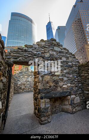 Irish Hunger Memorial, Memorial, Battery Park, Manhattan, New York, New York, États-Unis Banque D'Images
