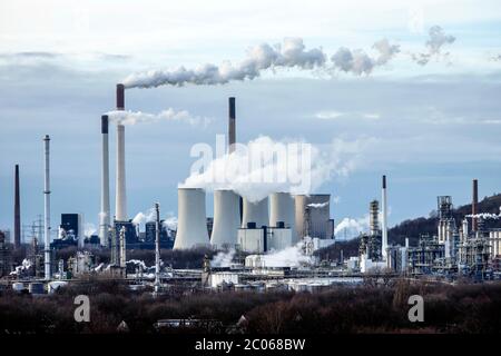 Centrale électrique à charbon dur d'uniper Scholven, Gelsenkirchen, région de Ruhr, Rhénanie-du-Nord-Westphalie, Allemagne Banque D'Images