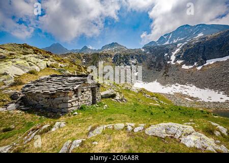 Val Tartano - Valtellina (IT) - Porcile Lakes Banque D'Images