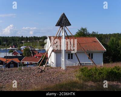 Village suédois Norrfällsviken Banque D'Images