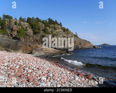 plage de Trysunda, suède Banque D'Images