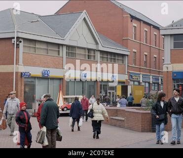 1996, The Spinning Gate Shopping Centre, Leigh, Lancashire, Nord-Ouest de l'Angleterre, Royaume-Uni Banque D'Images