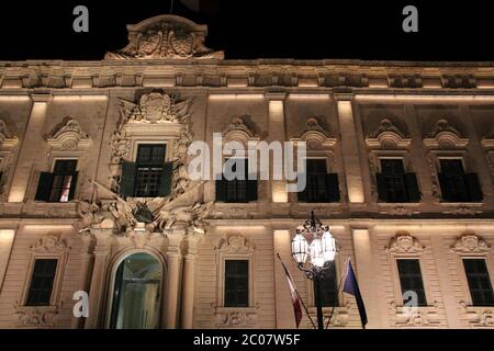 l'auberge de castille à la valette (malte) Banque D'Images