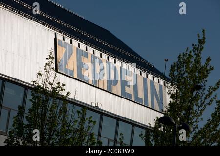 Betrieb eines Zeppelin, Verwaltung und Veräusserung von Rechten in der Region. Friedrichshafen, 23.04.2020 Banque D'Images