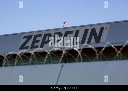 Betrieb eines Zeppelin, Verwaltung und Veräusserung von Rechten in der Region. Friedrichshafen, 23.04.2020 Banque D'Images