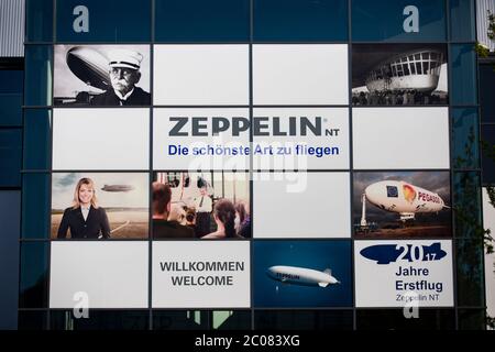 Betrieb eines Zeppelin, Verwaltung und Veräusserung von Rechten in der Region. Friedrichshafen, 23.04.2020 Banque D'Images