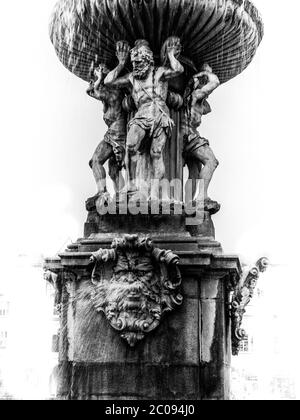 Fontaine de Samson Banque D'Images