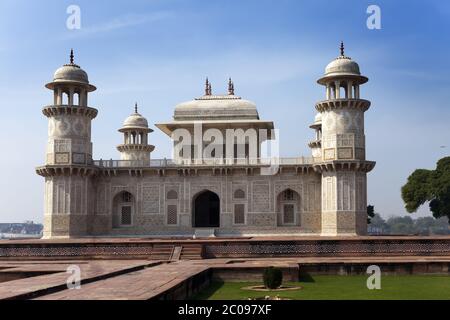 Tombeau d'Itmad-UD-Daulah (bébé Taj) à Agra, Banque D'Images