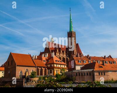 Église de la Sainte Croix à Wroclaw, Pologne Banque D'Images