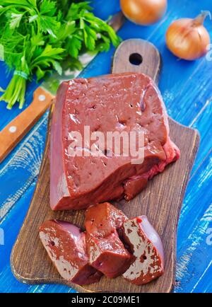 foie cru Banque D'Images