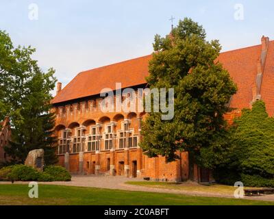 Chapelle des Grands maîtres du château de Malbork, Pologne Banque D'Images