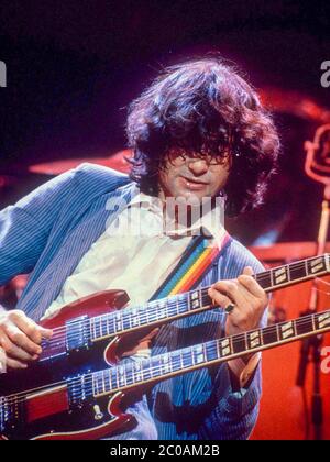LED Zeppelin en concert à Earl's court, Londres, le 17 mai 1975 Banque D'Images