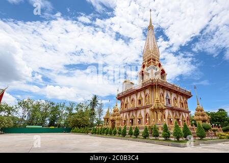 Temple Wat Chalong ou Wat Chaitaram Banque D'Images