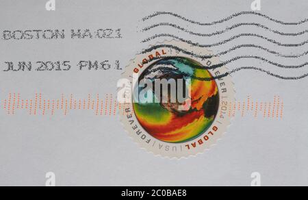 Timbre postal des États-Unis Banque D'Images