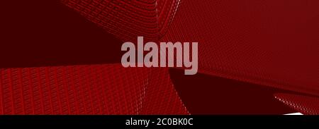 Image ultra-large en marron monochromique 3D image d'arrière-plan abstraite incurvée en motifs tachetés simples avec des perspectives d'ombre Banque D'Images