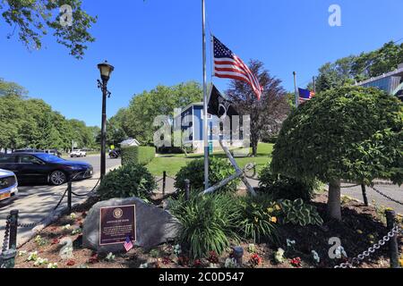 Mémorial de guerre Village de Northport long Island New York Banque D'Images