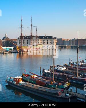 Amsterdam Houseboat Banque D'Images