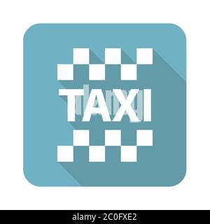 Icône de taxi carré Banque D'Images