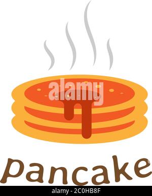 Concept de design de logo sur la crêpe dans le fichier vectoriel. Idées de logo de boulangerie vintage. Logo inspiration. Illustration du modèle vectoriel. Isolé sur blanc Illustration de Vecteur