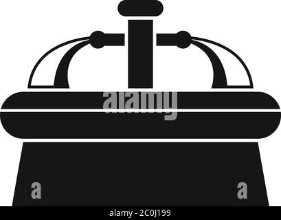 Laissez tomber l'icône de la fontaine. Illustration simple de l'icône de vecteur de fontaine de boisson de goutte pour la conception de Web isolée sur fond blanc Illustration de Vecteur