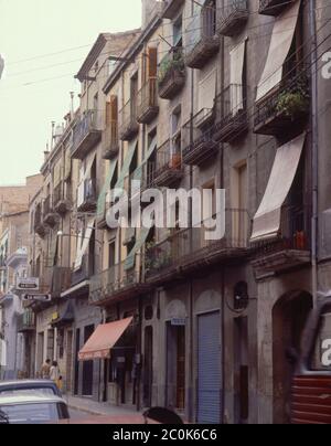 CALLE DE LA MAGDALENA - FOTO AÑOS 70. Emplacement : EXTÉRIEUR. Lérida. ESPAGNE. Banque D'Images