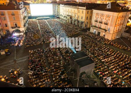 Festival du film de Locarno en Suisse. Banque D'Images