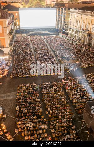 Festival du film de Locarno en Suisse. Banque D'Images