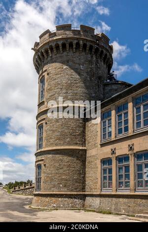 Observatoire météorologique du Mont Aigoual. Cévennes Gardoises. Patrimoine mondial de l'UNESCO. Parc national de Cévennes. Gard . Occitanie. France Banque D'Images