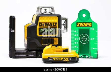 Niveau laser DeWalt Banque D'Images