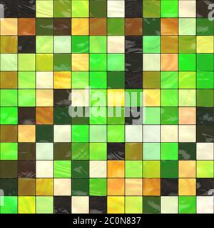 carrelage en mosaïque au mur et au sol Banque D'Images