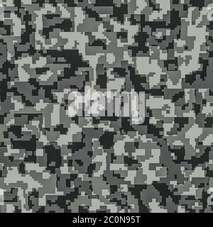 motif de fond de camouflage numérique sans couture Banque D'Images