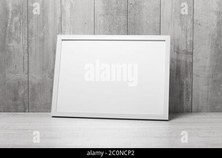 cadre vide de style moderne sur le mur Banque D'Images