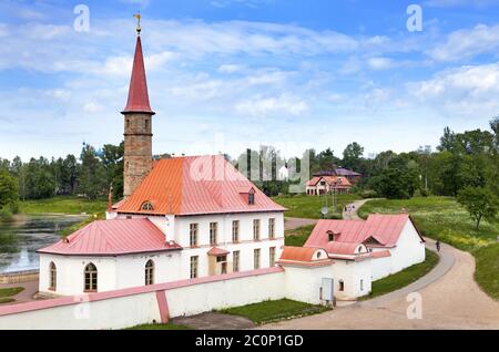 Prieuré Palace à Gatchina, Russie (construit en 1799) Banque D'Images