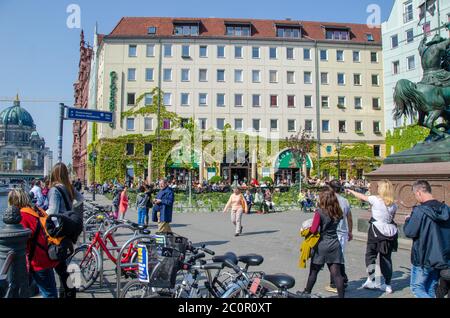 Allemagne, Berlin marchés de Pâques 2014. Banque D'Images