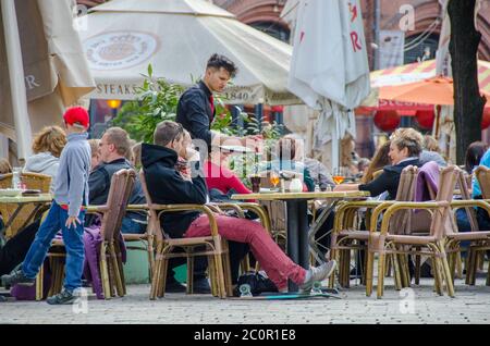 Allemagne, Berlin marchés de Pâques 2014. Banque D'Images