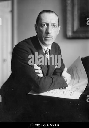 Photoportrait de Igor Stravinsky, compositeur russe, vers 1920 Banque D'Images