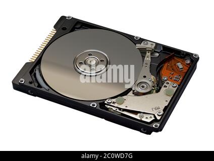 Stockage disque dur lourd magnétique fermer ecrire a écrit écrit écrit ordinateurs PC Banque D'Images