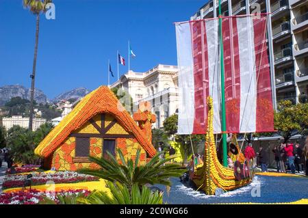 Le tourisme, France, carnaval, festival, jardins, fêtes, citron, citron, Banque D'Images