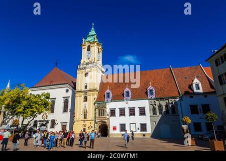 La vieille mairie de Bratislava Banque D'Images