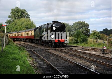 Le parc sid Keith arrive à Arley avec une ville de Bridgnorth - Kidderminster. Banque D'Images