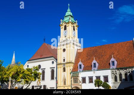 La vieille mairie de Bratislava Banque D'Images