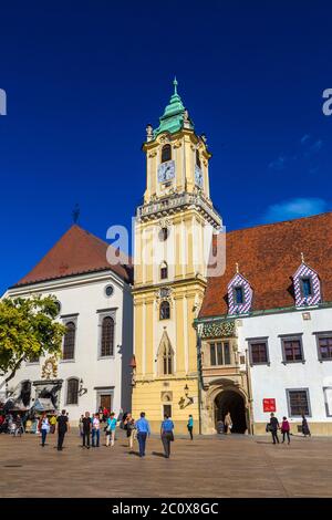 La vieille mairie de Bratislava Banque D'Images