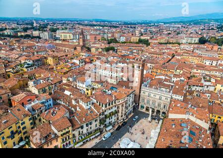 Vue aérienne de Vérone, Italie Banque D'Images